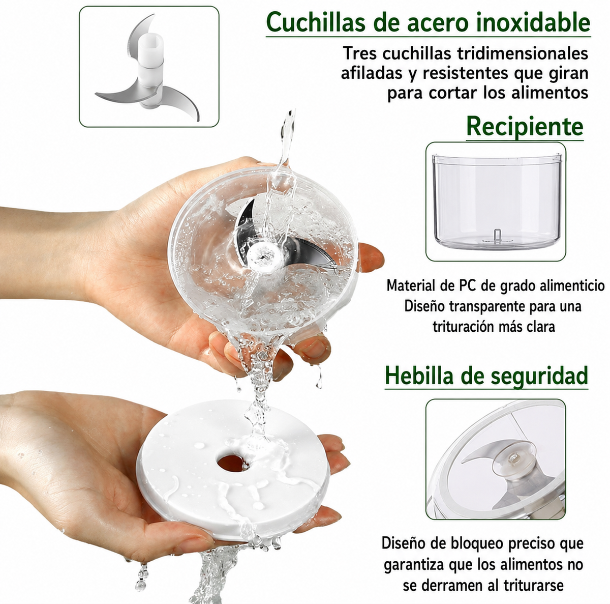 Picadora Eléctrica 250ML 2x1